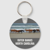 Wild Horses Outer Banks NC キーホルダー (正面)