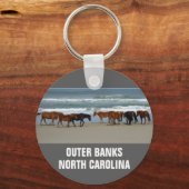 Wild Horses Outer Banks NC キーホルダー (裏面)