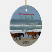 Wild Horses Outer Banks OBX 2026 Christmas セラミックオーナメント (右)