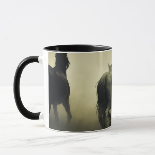 Wild Horses Running マグカップ (左)