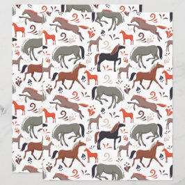 Wild Horses Scrapbook Paper