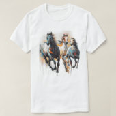 Wild horses tシャツ (デザイン正面)