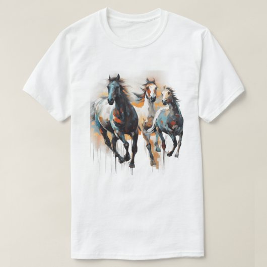 Wild horses tシャツ (デザイン正面)