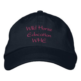 Wild Hose Education WHEネイビーピンク 刺繍入りキャップ