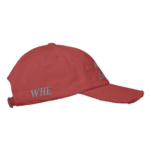 Wild Hose Education WHE Red & Silver 刺繍入りキャップ (右)
