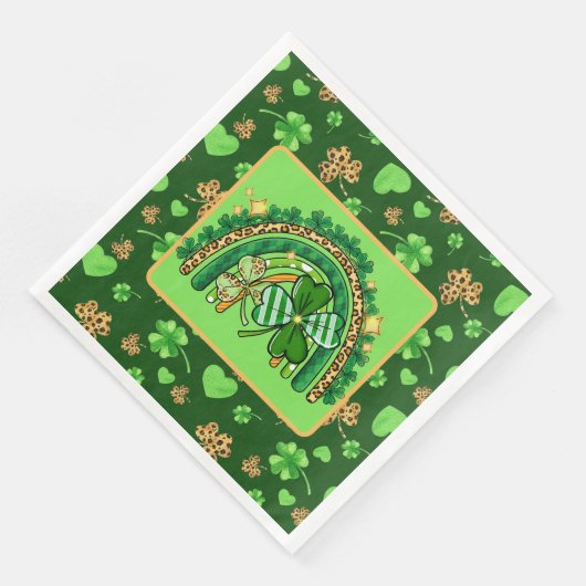 Wild Irish Rainbows Paper Dinner Napkins (コーナー)