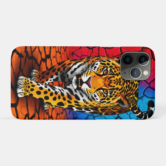 🐾 Wild Jaguar on Dry Earth Dramatic Nature ✨🔥 Case-Mate iPhoneケース (裏面(横))