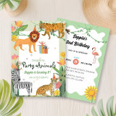 Wild Jungle Birthday Invitation 招待状