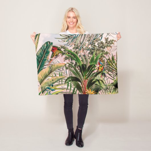 Wild jungle paradise フリースブランケット (インサイチュ)