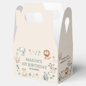 Wild Jungle Safari Animals Birthday フェイバーボックス (オープン)