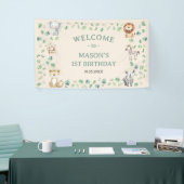 Wild Jungle Safari Animals Birthday 横断幕 (トレードショー)