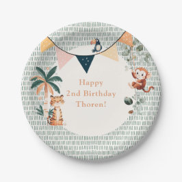 Wild Jungle Theme Birthday Party ペーパープレート