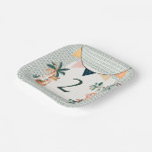 Wild Jungle Theme Birthday Party ペーパープレート (傾斜あり)