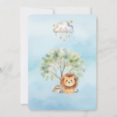 Wild Jungle Zoo Animals Baby Shower Invitation 招待状 (裏面)