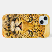 Wild Leopard – 8月の誕生月アニマル iPhoneケース (裏面横)
