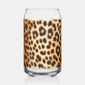 Wild Leopard Energy – Bold Animal Print Fashion ガラス缶 (裏面)
