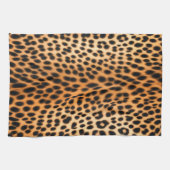 Wild Leopard Energy – Bold Animal Print Fashion キッチンタオル (横)
