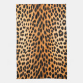 Wild Leopard Energy – Bold Animal Print Fashion キッチンタオル (縦)