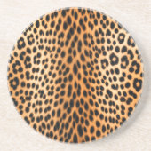 Wild Leopard Energy – Bold Animal Print Fashion コースター (正面)