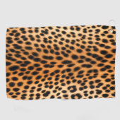 Wild Leopard Energy – Bold Animal Print Fashion ゴルフタオル (横)