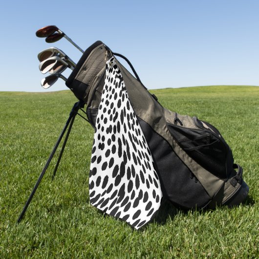 Wild Leopard Energy – Bold Animal Print Fashion ゴルフタオル (グリーン)