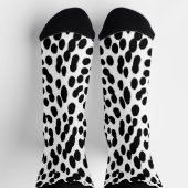 Wild Leopard Energy – Bold Animal Print Fashion ソックス (上部)