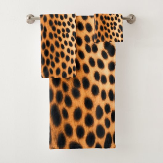 Wild Leopard Energy – Bold Animal Print Fashion バスタオルセット (インサイチュ)