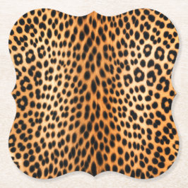 Wild Leopard Energy – Bold Animal Print Fashion ペーパーコースター