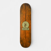 Wild Life! Buck Head Wood Grain Skateboard スケートボード (正面)