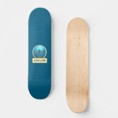 Wild Life! Great White Shark Ocean Blue Skateboard スケートボード (正面)