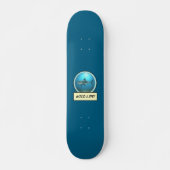Wild Life! Great White Shark Ocean Blue Skateboard スケートボード (正面)