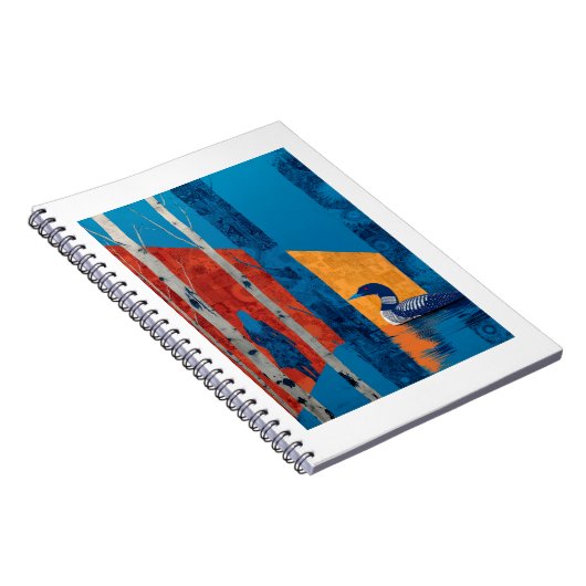 Wild Loon Spiral Photo Notebook ノートブック (右側)