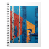 Wild Loon Spiral Photo Notebook ノートブック (正面)