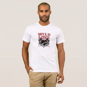Wild Love Tシャツ - 大胆で自由なデザイン (正面フル)