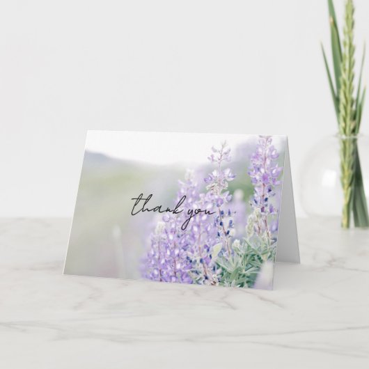 Wild Lupine Thank You Card サンキューカード (正面)