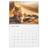 Wild Maine Coons: Nature's Feline Majesty 202X カレンダー (1月 2027)