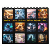 Wild Maine Coons: Nature's Feline Majesty 202X カレンダー (カバー)