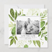 Wild Meadow Photo Save the Date Card セーブザデート (正面)