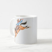 Wild Morning Ride – Whimsical Cowboy Coffee Mug コーヒーマグカップ (正面左)