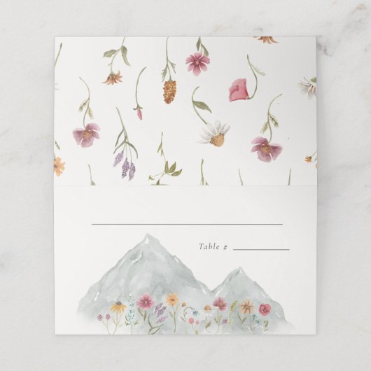 Wild Mountain Folded Place Card プレイスカード (外部開封)