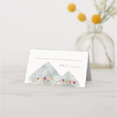 Wild Mountain Folded Place Card プレイスカード (正面)
