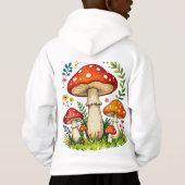 Wild mushrooms and flowers in grass forest nature (裏面)