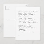 Wild nights, wild nights Manuscript ポストカード (正面/裏面)