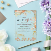 Wild One お花のベビーシャワー アクリル招待状 (インサイチュ (ウェディング))