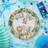 Wild One サファリ 誕生日 プレート (パーティー)