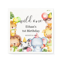 Wild One ジャングルサファリ動物 1歳 誕生日パーティー