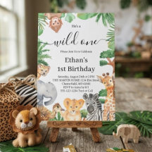 Wild One ジャングルサファリ動物 1歳 誕生日パーティー