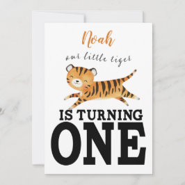 Wild One ジャングルタイガー 1歳の誕生日 招待状