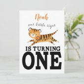 Wild One ジャングルタイガー 1歳の誕生日 招待状 (スタンド正面)