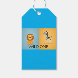 Wild One ジャングル 誕生日 - サファリ 動物 ギフトタグ